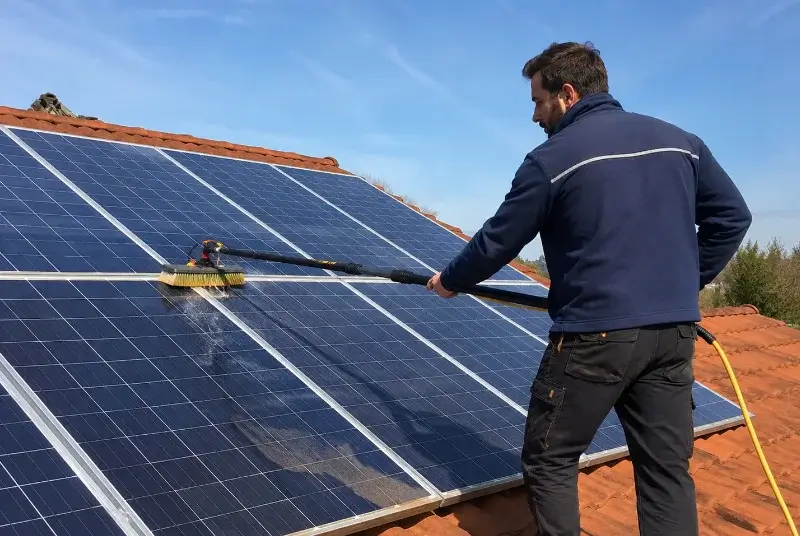Nettoyage et entretien de panneaux solaires à Hœrdt